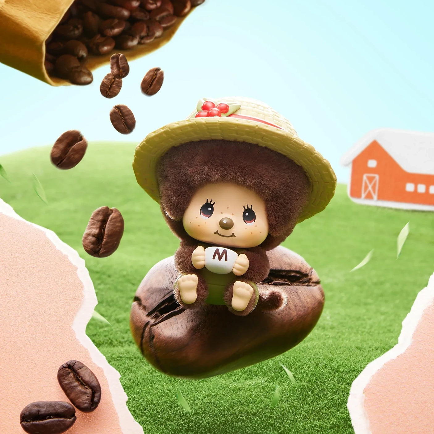 Monchhichi Mon Mon Farm Series - Flocked Pendant Blind Box