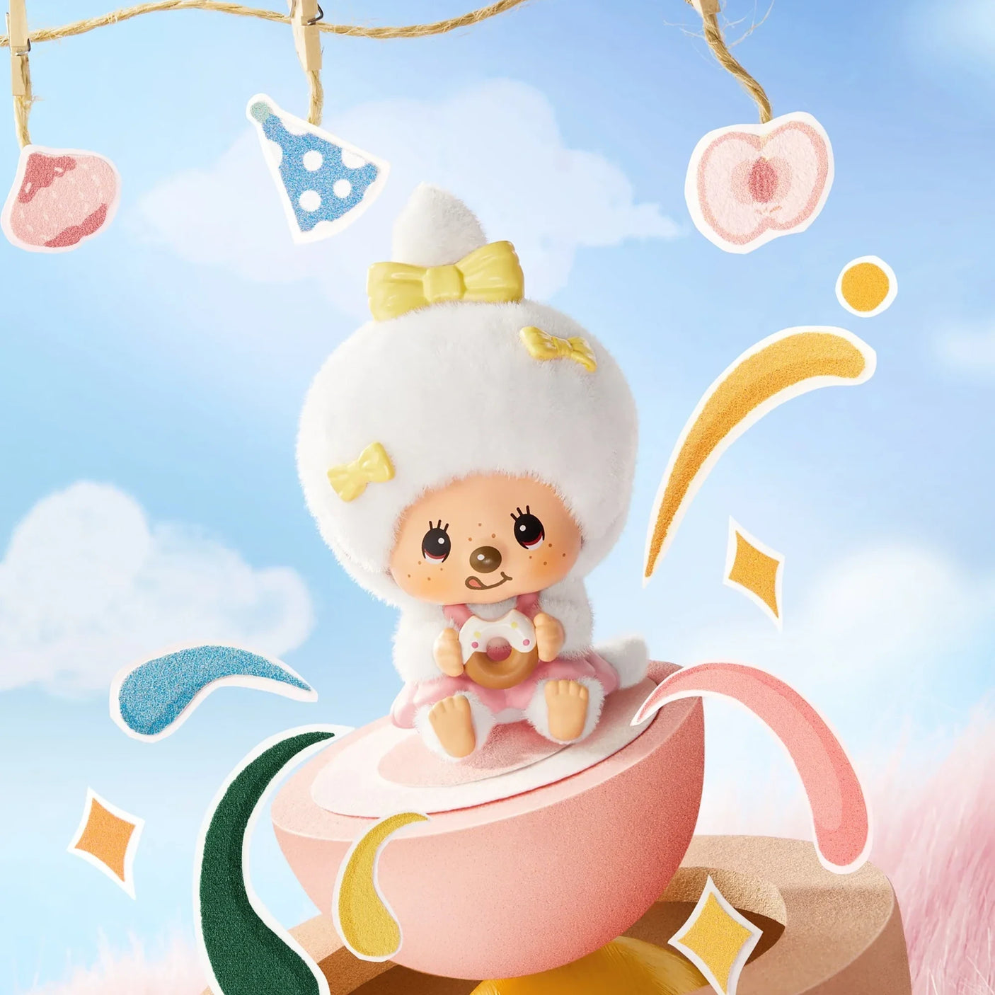 Monchhichi Mon Mon Farm Series - Flocked Pendant Blind Box