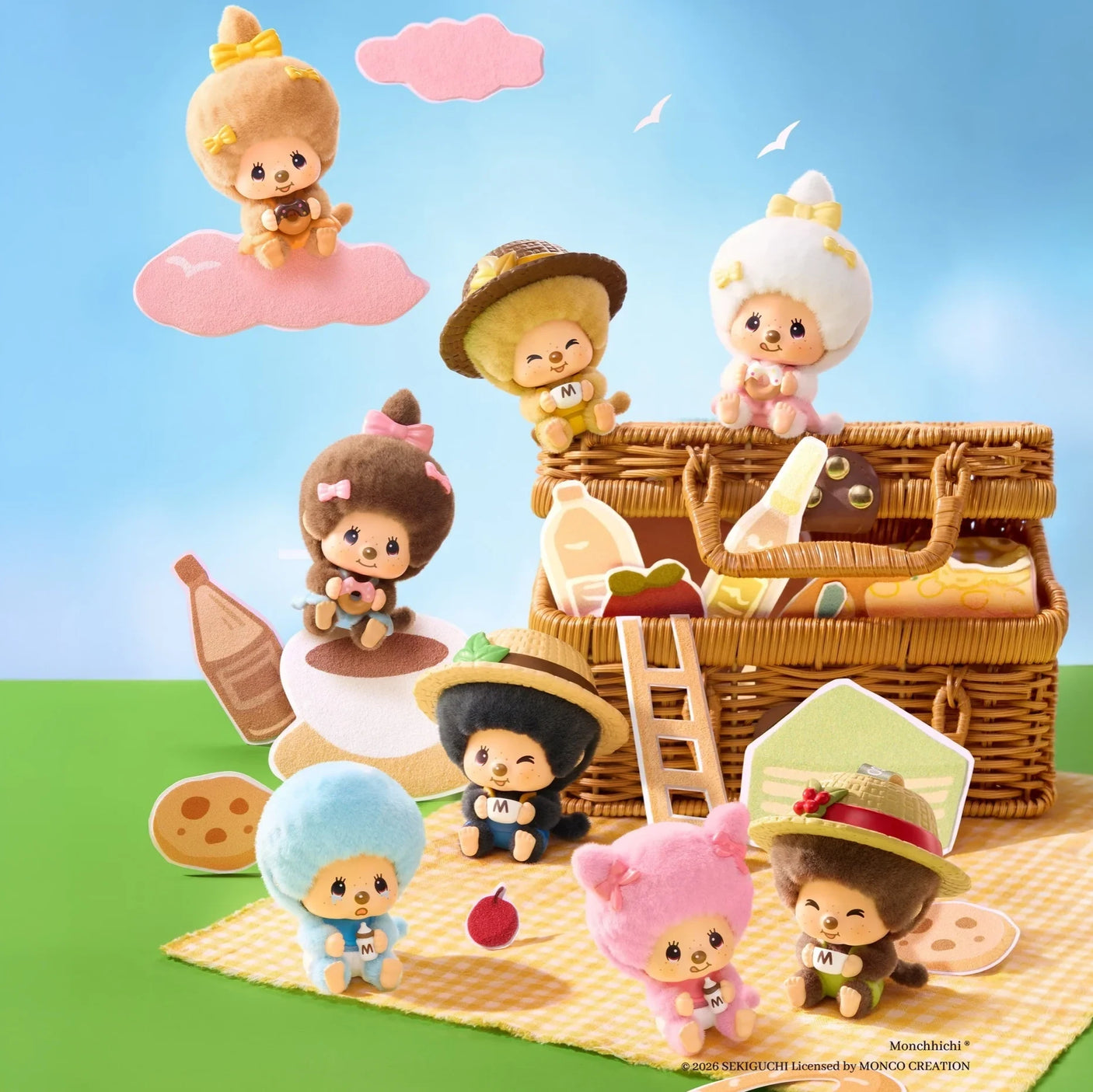 Monchhichi Mon Mon Farm Series - Flocked Pendant Blind Box