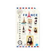 The packaging for the Nanoblock France Blind Bag, under the Nanoblock brand, highlights six miniature French landmarks, such as the Eiffel Tower and Mona Lisa. With vibrant illustrations and intricate micro-sized building block details, it transforms iconic wonders into a compact form.