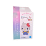 Box of Nanoblock Sanrio - Hello Kitty featuring a charming Hello Kitty figure with the number NBCC.177, part of the delightful Nanoblock series. Perfect for fans seeking a touch of mindfulness in their creative pursuits.