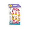 The packaging for the Nanoblock Kirby Blind Bag - Vol. 2, by Nanoblock, includes six mini block figures featuring beloved characters from the Kirby series, as part of the mininano collection.