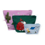 Peanuts x Baggu Go Pouch Set - Peanuts Gang