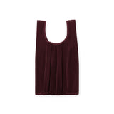 Pleated Baggu Bag - Mahogany