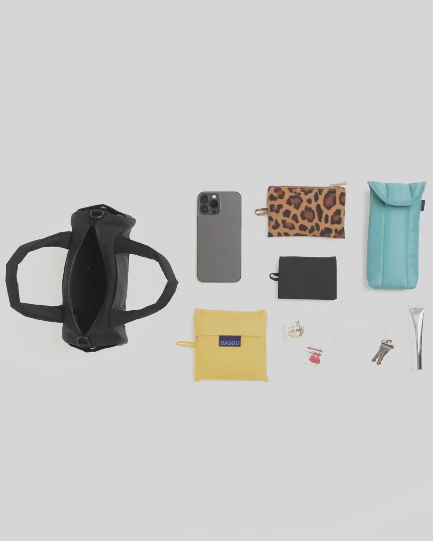 Baggu Small Nylon Duffle Bag - Black