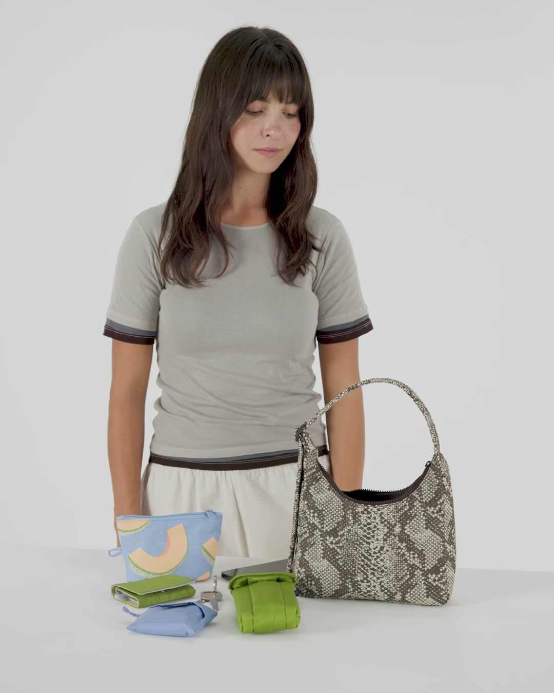 Baggu Mini Nylon Shoulder Bag - Black