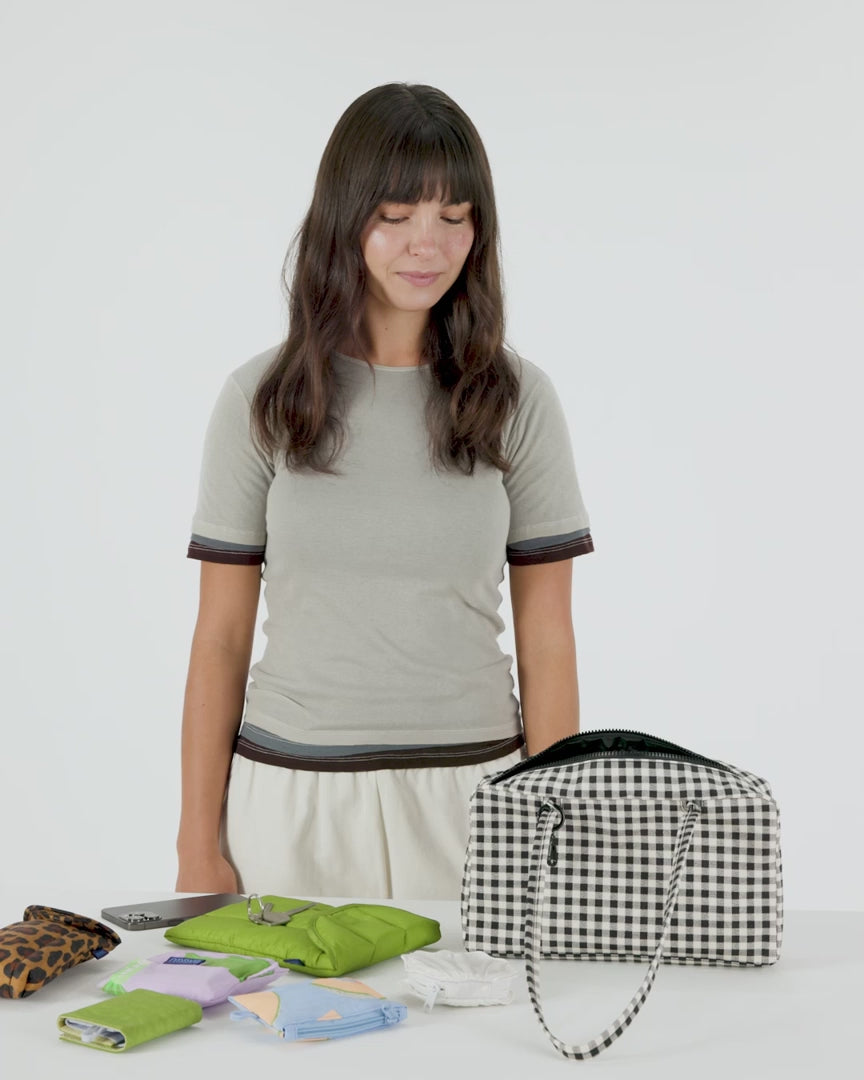 Baggu Medium Nylon Bowler Bag - Western Applique