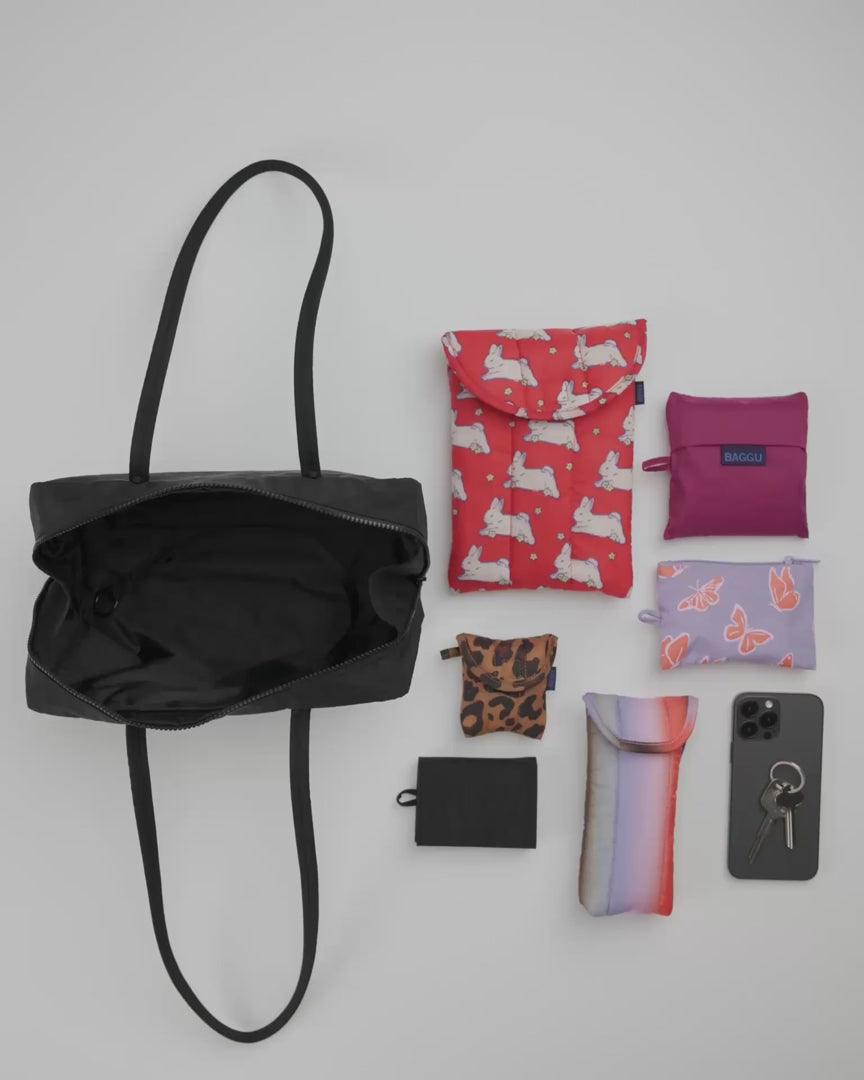 Baggu Nylon Bowler Bag Coffee - Spacious & Customisable – Blink Box