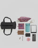 Baggu Nylon Duffle Bag - Black & Cream Polka Dot