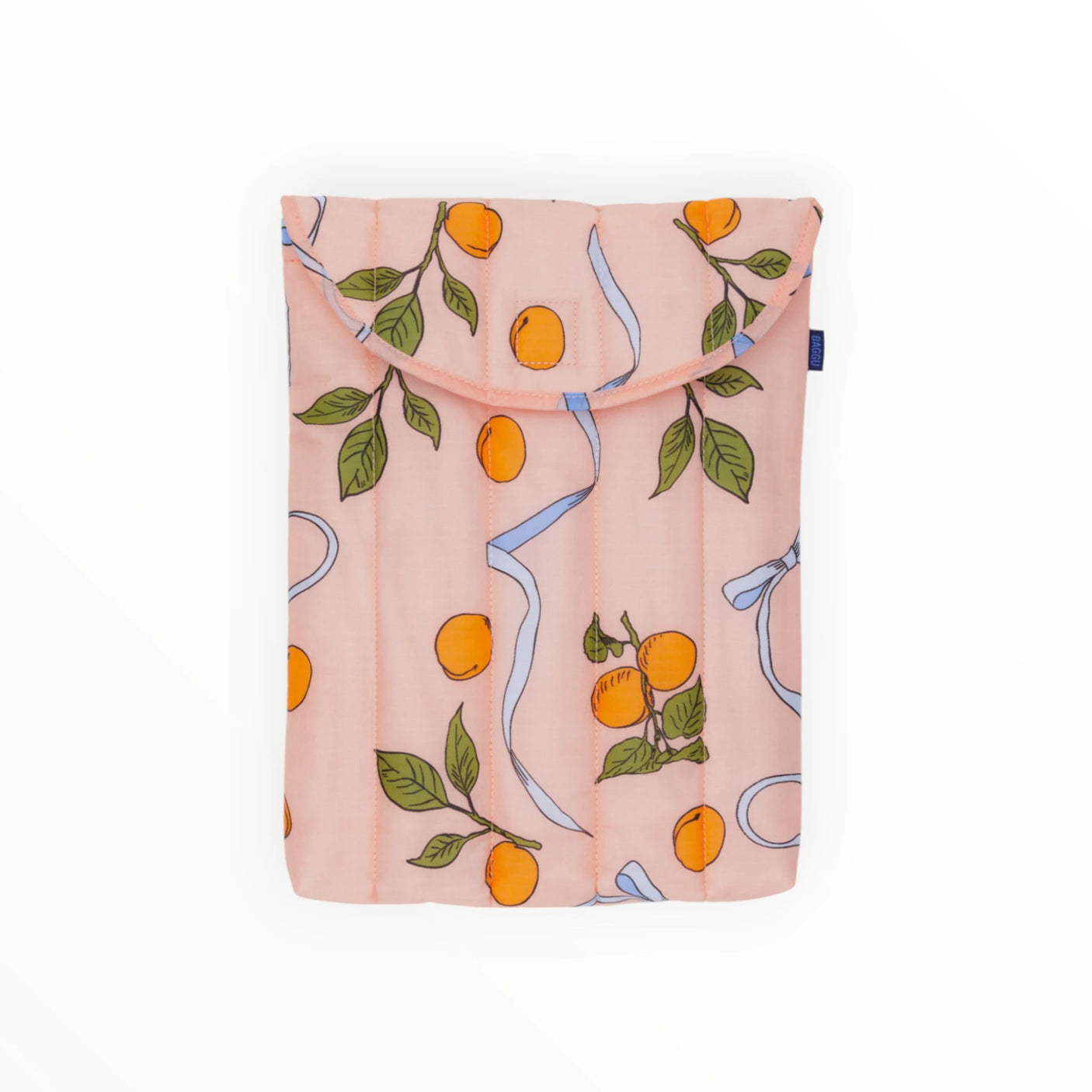 Baggu Puffy Laptop Sleeve 13"/14" - Apricots & Ribbons