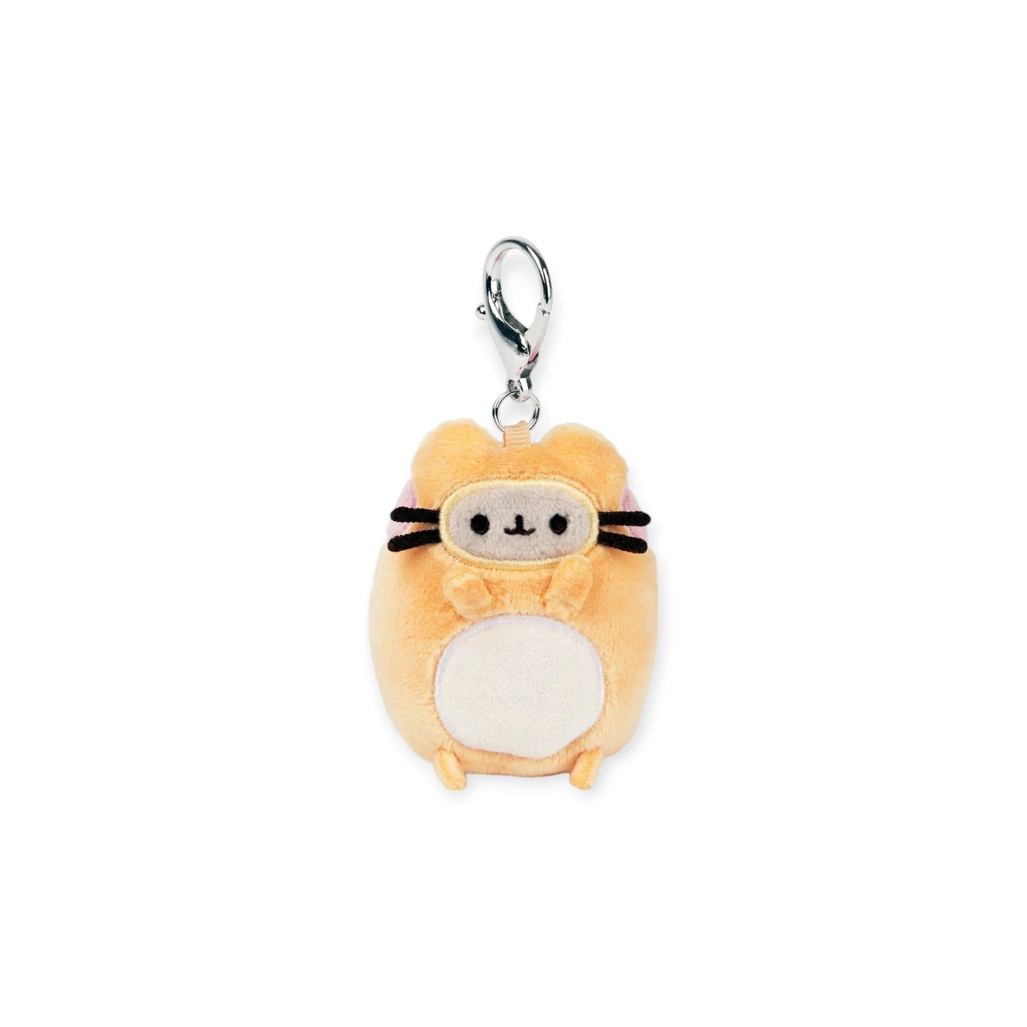 Add a cute Pusheen Blind Box - Enchanted Forest plush keychain to your collection—a round, tan cat with white belly and metal clasp, perfect for fans of Pusheen or as a surprise from the official blind box series.