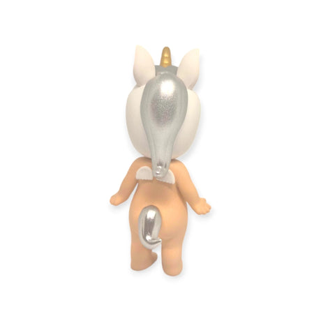 A small toy figure with a unicorn horn and tail, from the Sonny Angel Animal Version 3 Series by Sonny Angel, is shown from the back against a white background.