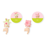 Cherry blossom Hippers mini figures: goat and cat character displays