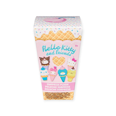 Discover the enchantment of Hello Kitty with our "Hello Kitty & Friends Keychain - Ice Cream Blind Box," featuring a surprise plush toy inside. Each box is adorned with charming ice cream-themed characters, perfect for any Hello Kitty keychain collector or enthusiast.