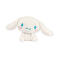 The Cinnamoroll Sanrio Plush - 17cm by Hello Kitty, featuring long ears, blue eyes, and pink cheeks, captures the iconic kawaii charm as it sits against a plain background.