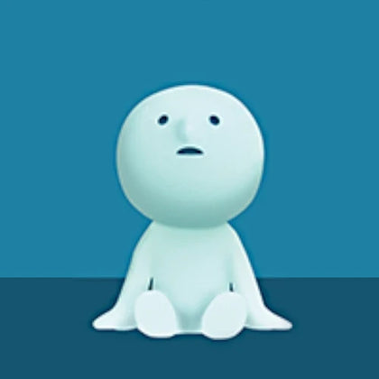 Dazed figure from the Smiski Bath Lineup