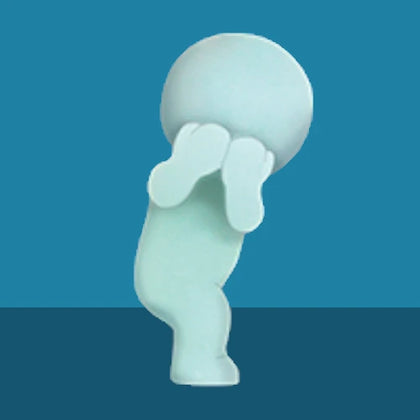 Not Looking figure from the Smiski Bath Lineup