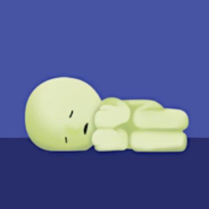 At Sleep figure from the Smiski Bed Lineup