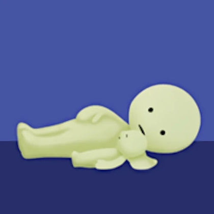 Co-Sleeping figure from the Smiski Bed Lineup