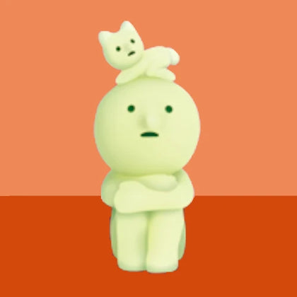 Daydreaming figure from the Smiski Living Lineup