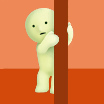 Hiding figure from the Smiski Living Lineup