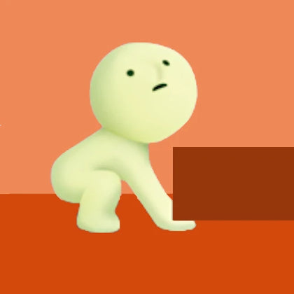 Lifting figure from the Smiski Living Lineup