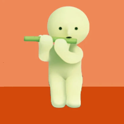 Playing figure from the Smiski Living Lineup