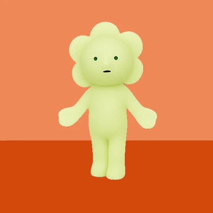 Sunflower figure from the Smiski Living Lineup