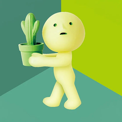 Green Thumb figure from the Smiski Moving Lineup