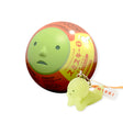 The Smiski Strap Accessory Keychain - Series 2 by Smiski features a collectible mini figure on a strap inside a round green-faced capsule, shown against a white background.