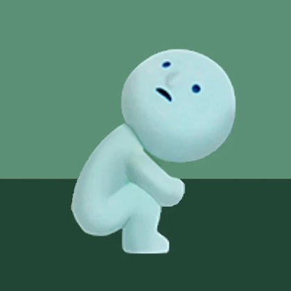 Squatting figure from the Smiski Toilet Lineup