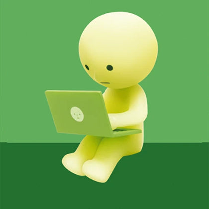 Researching figure from the Smiski Work Lineup
