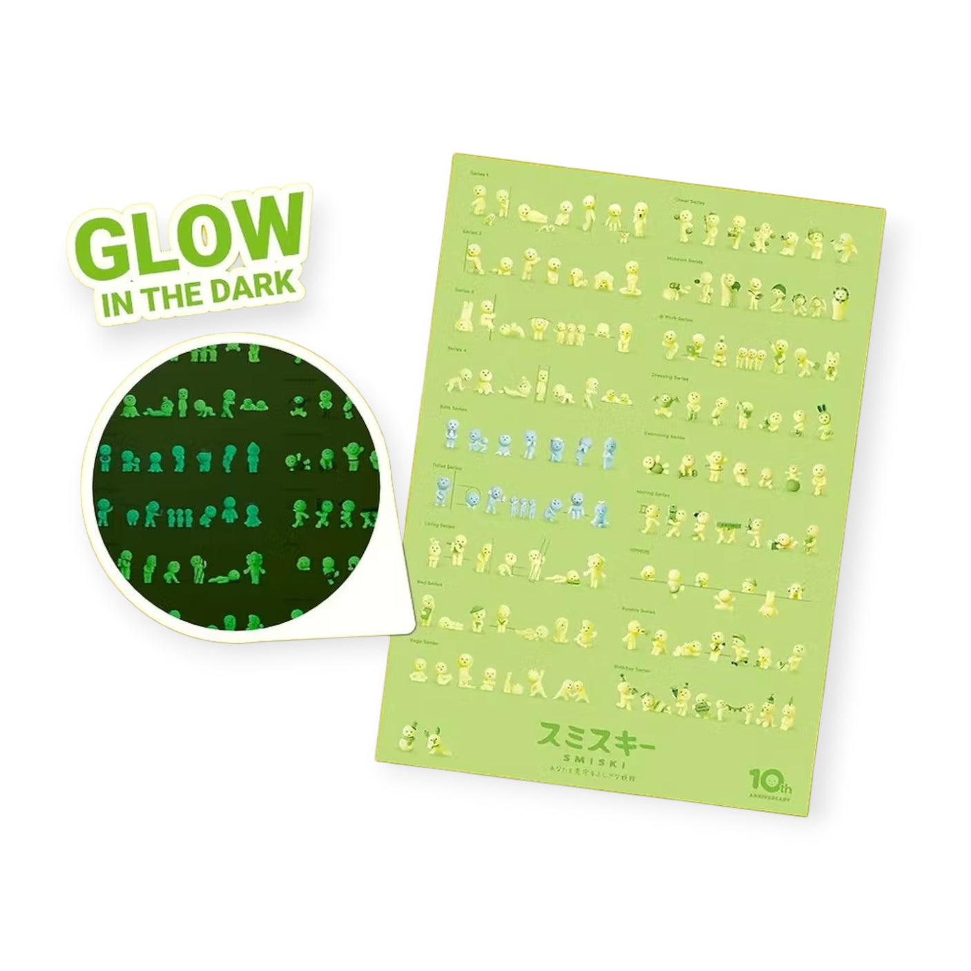Smiski Glow-in-the-Dark Poster - 10th Anniversary