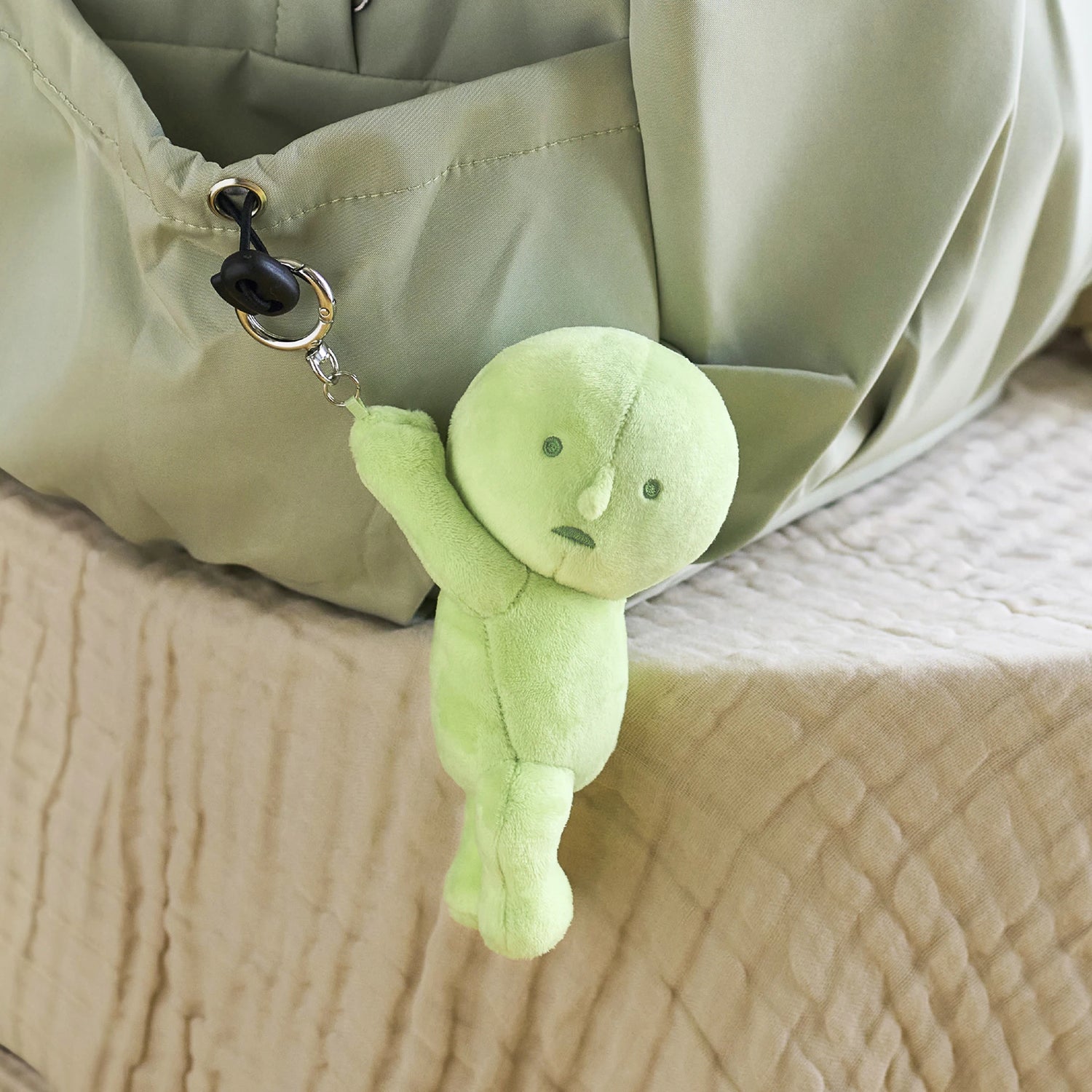 Smiski Plush Keychain - Hanging On