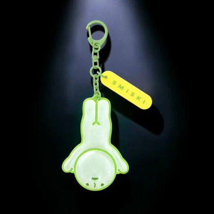 Smiski Upside Down figure from the Smiski Reflector Charm Lineup