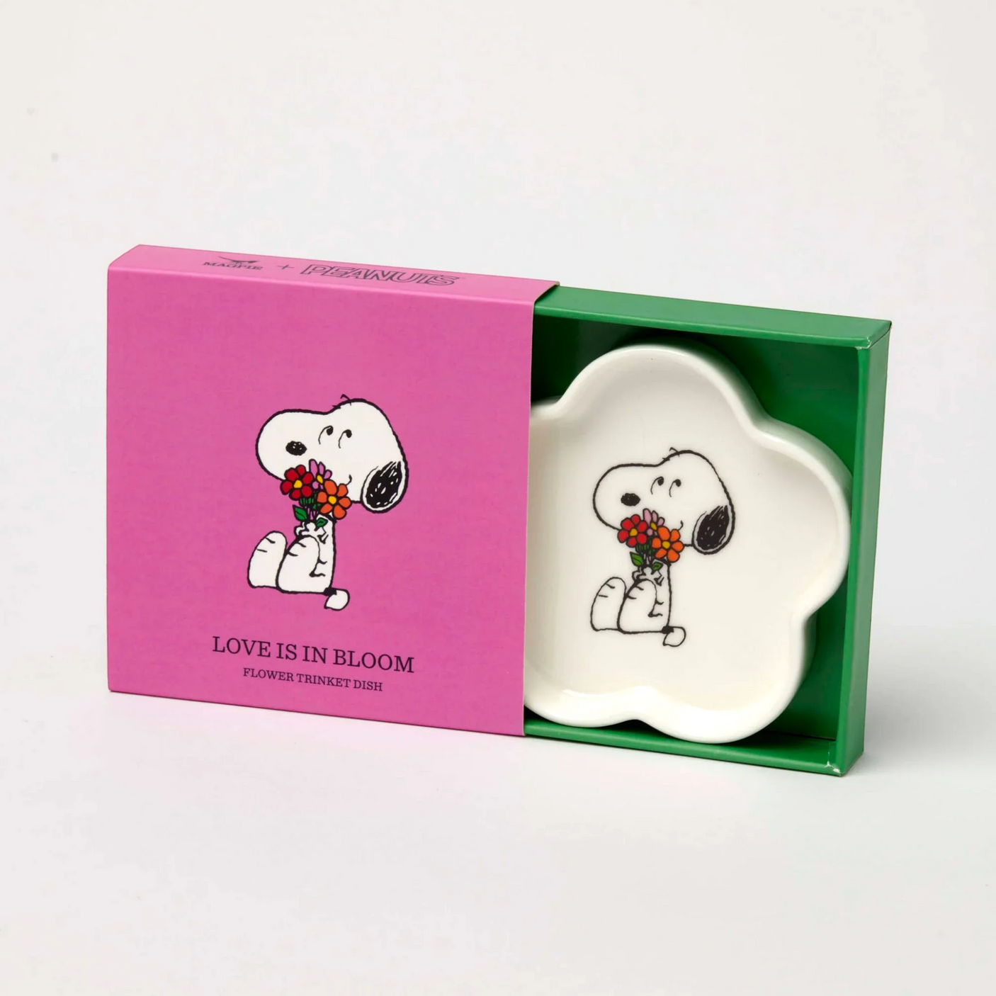 Snoopy Flower Shaped Trinket Dish - 10cm