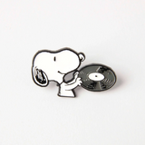 Snoopy Music Vinyl Enamel Pin