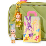 Sonny Angel blind box with candy store packaging and three small hanging figurines