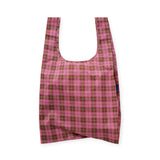 Standard Baggu Bag - Azalea Pink Tartan