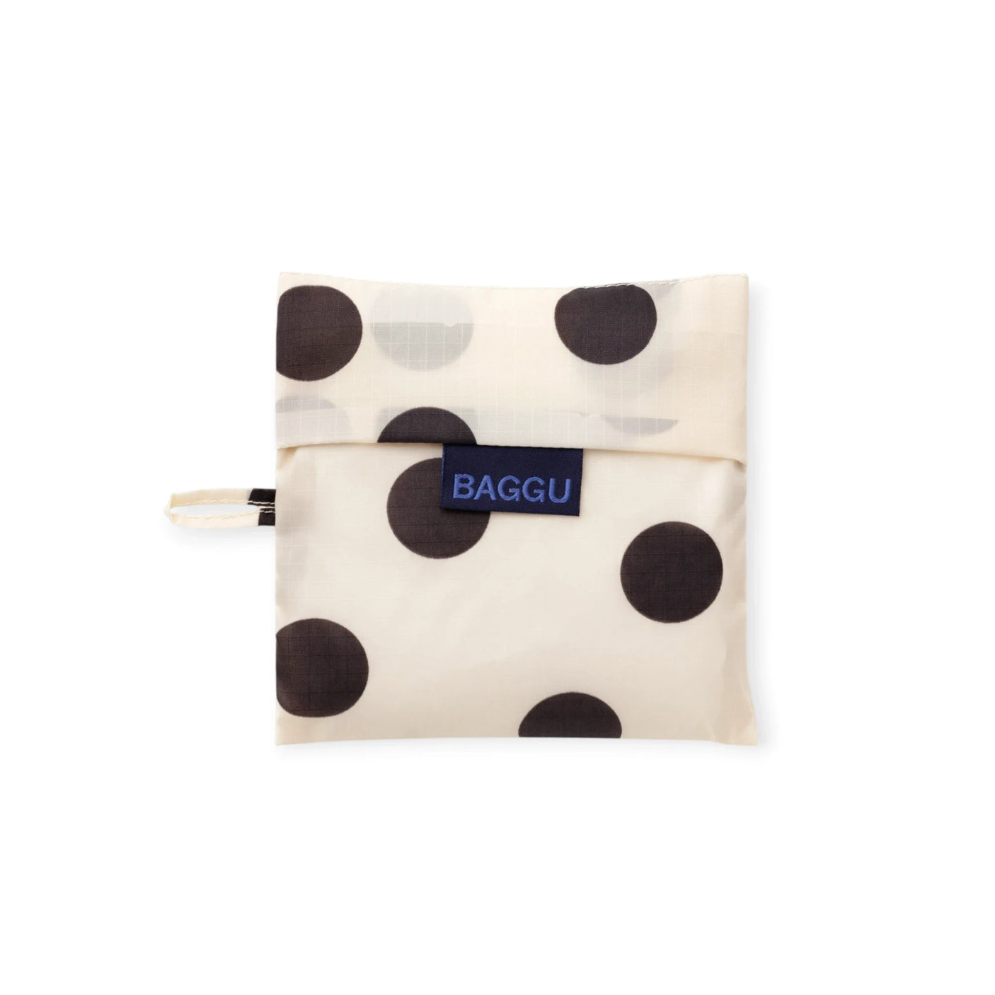 Standard Baggu Bag - Cream and Black Polka Dot