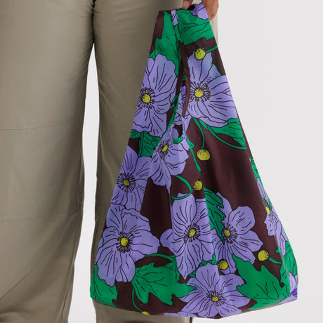 Standard Baggu Bag - Maroon Poppy