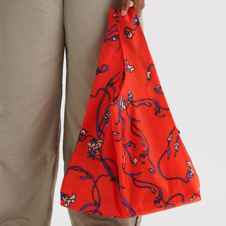 Standard Baggu Bag - Red Snapdragon