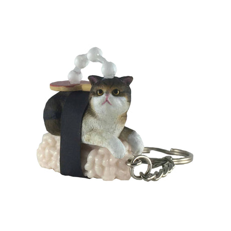 Introducing the Sushi Cat Keychain Blind Box - Vol.2 from Mofusand, a delightful surprise for collectors! Each charming collectible features a cat-shaped design with a rice base and nori wrap. Perfect for fans and collectors alike, these unique keychains add a dash of whimsy to your everyday accessories.