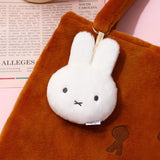 Miffy Plush Pouch Keychain - White
