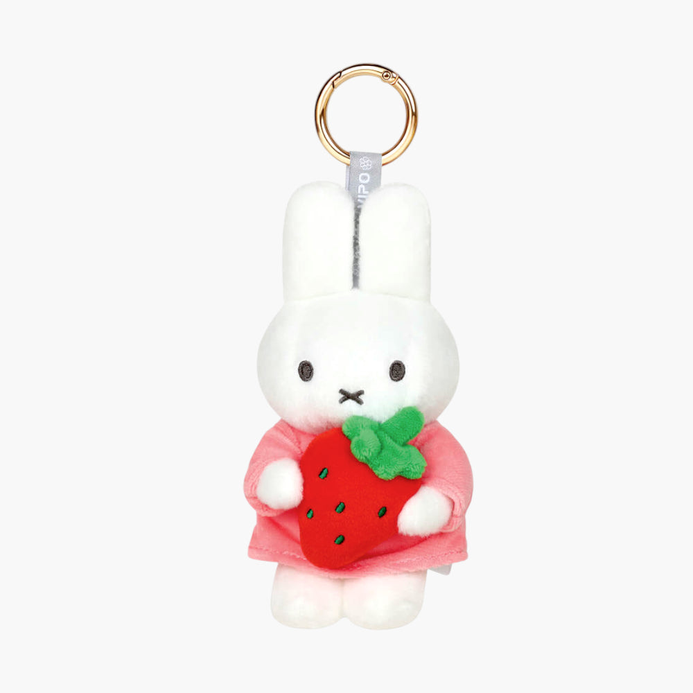 VIPO x Miffy Hug Series - Strawberry Plush Pendant