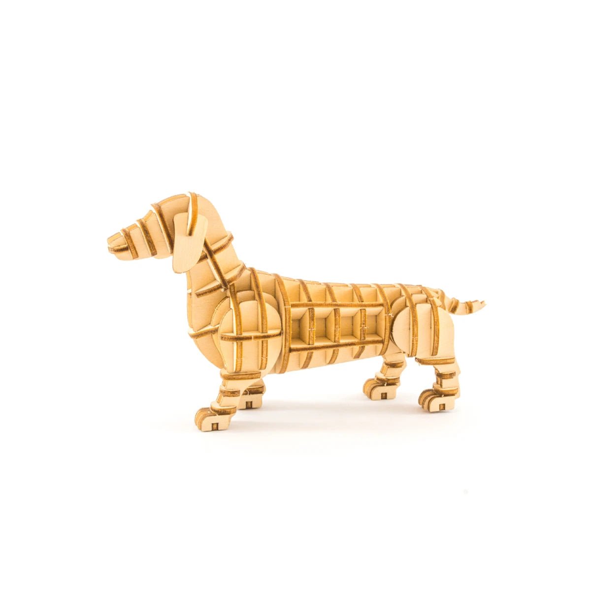 Kigumi Dachshund 3D Wooden puzzle - Blink Box